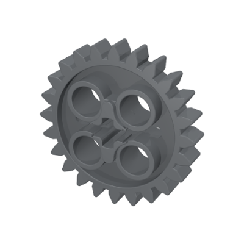 Technic, Tandwiel 24 tanden met 1 as gat Dark Bluish Gray